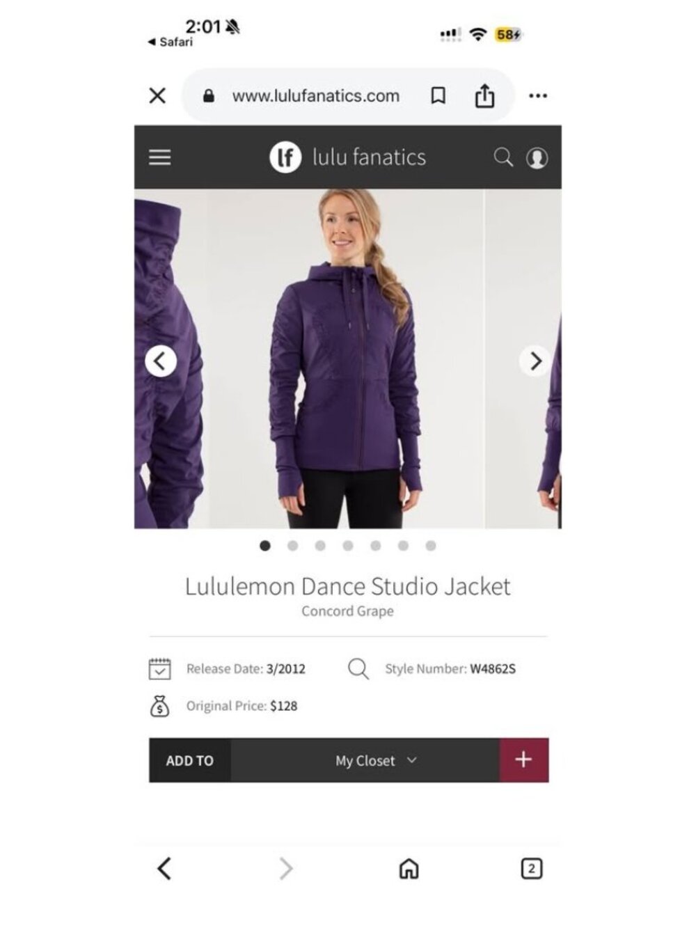 Lululemon dance studio jacket - Picture 5 of 7